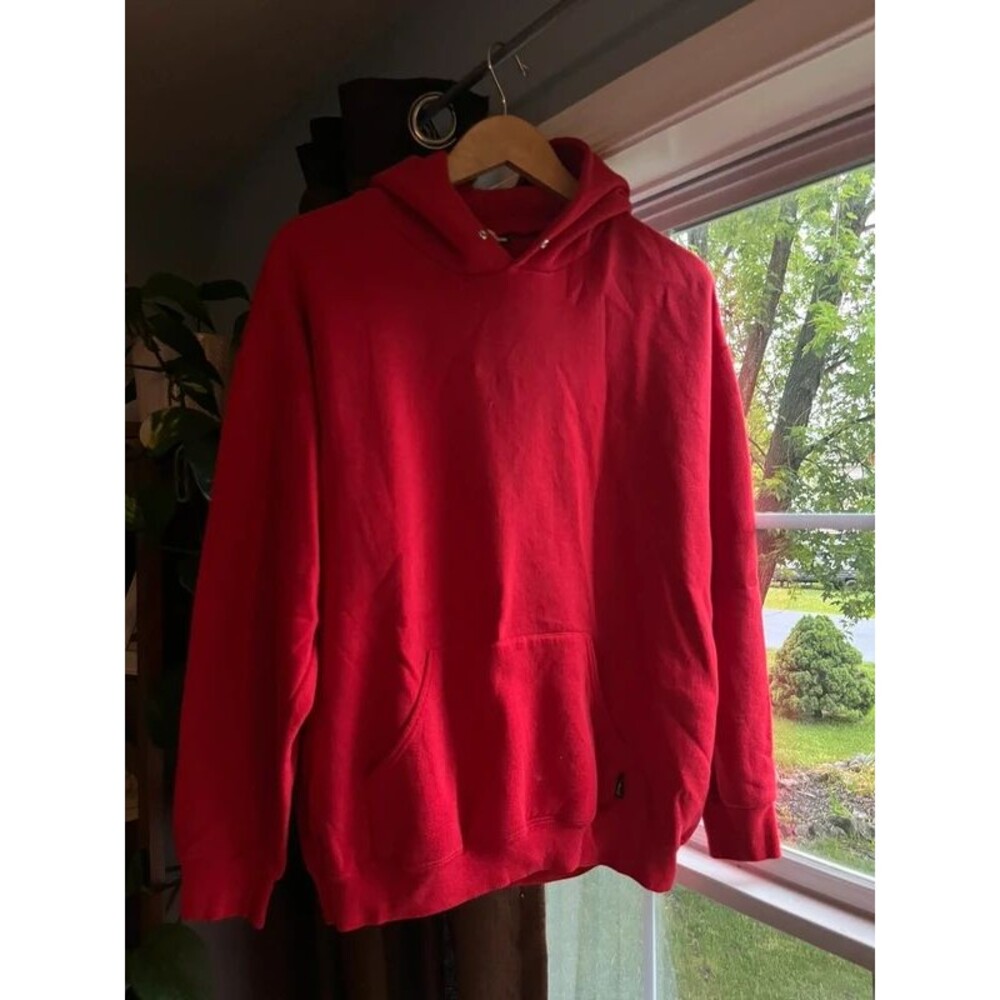 Vintage Y2K Cropped Fit Red Hoodie